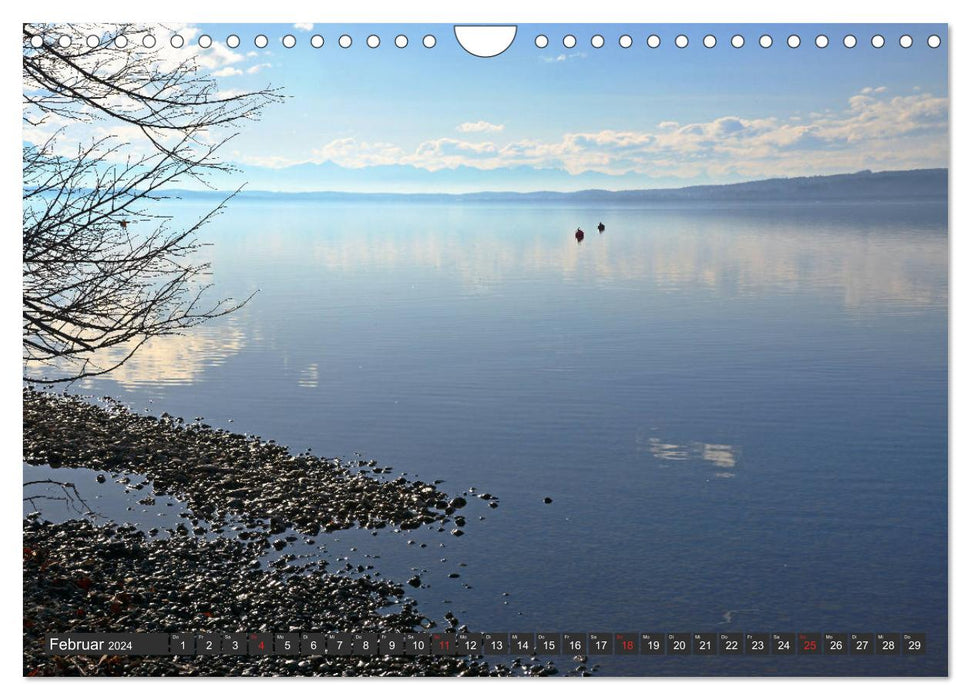 Starnberger See - Auf den Spuren von Ludwig II. und Sisi (CALVENDO Wandkalender 2024)