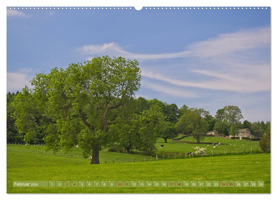 Yorkshire Dales, un paysage qui fait rêver (Calendrier mural CALVENDO 2024) 