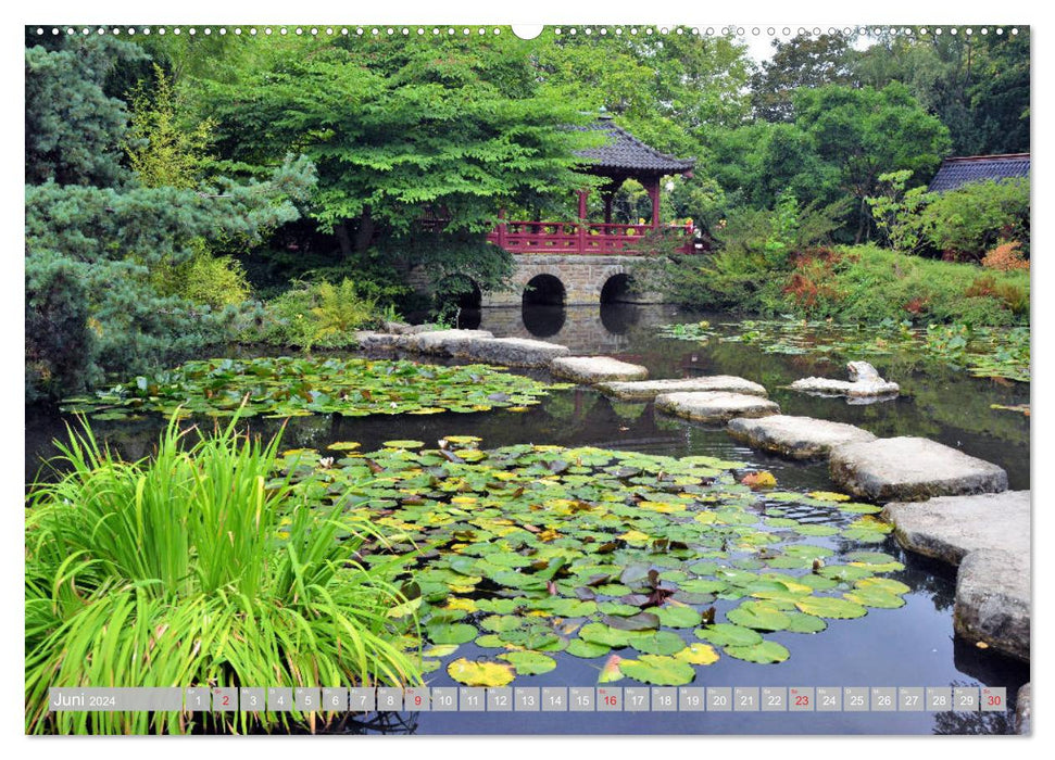 Fernöstlicher Zauber Japanischer Garten Leverkusen (CALVENDO Wandkalender 2024)