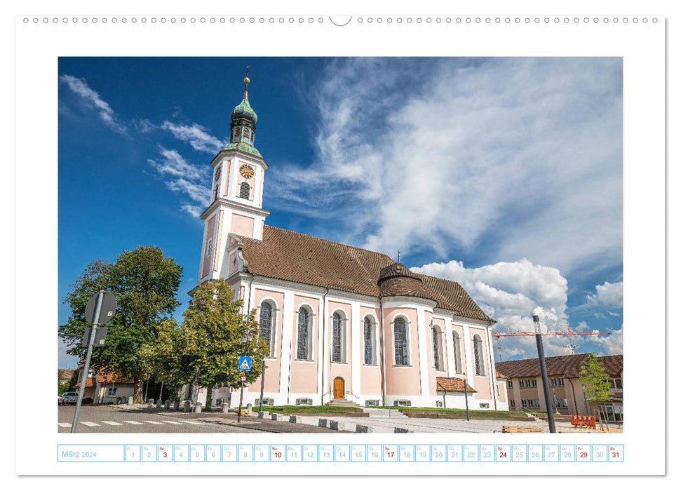 Romantische Kirchen im Hegau (CALVENDO Wandkalender 2024)