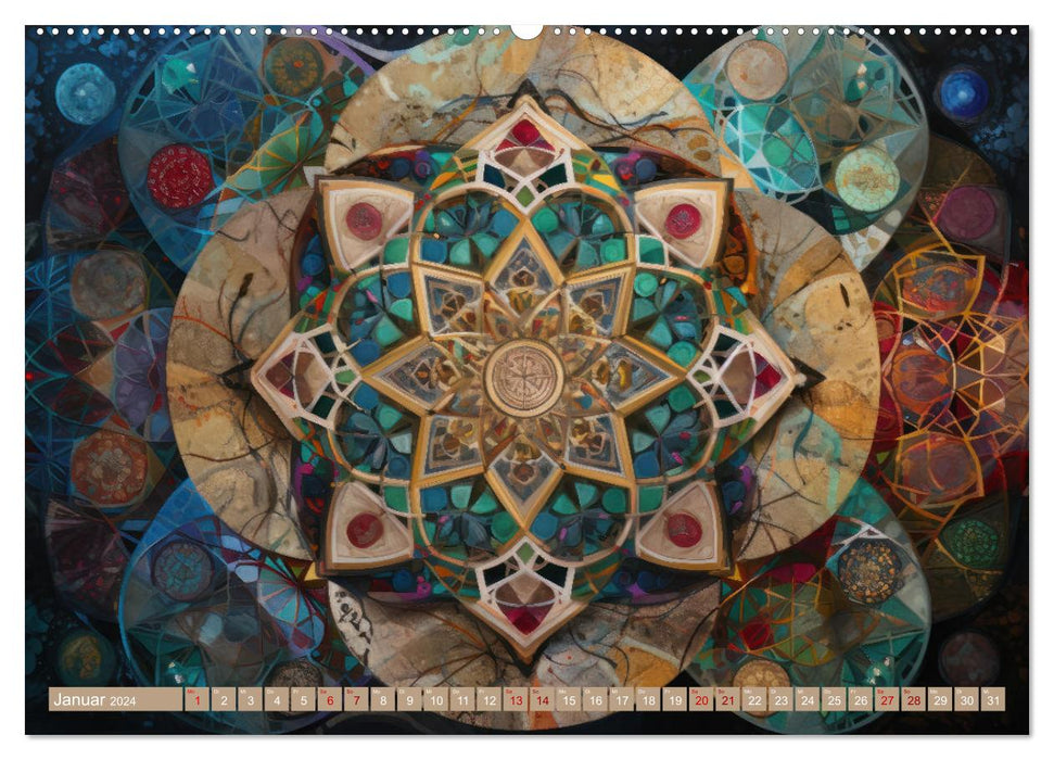 Geometrische Kaleidoskope (CALVENDO Wandkalender 2024)