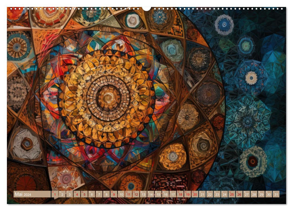 Geometrische Kaleidoskope (CALVENDO Wandkalender 2024)