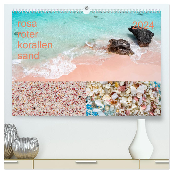 sable corail rose (Calendrier mural CALVENDO Premium 2024) 