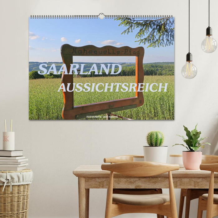SAARLAND - AUSSICHTSREICH (CALVENDO Wandkalender 2024)