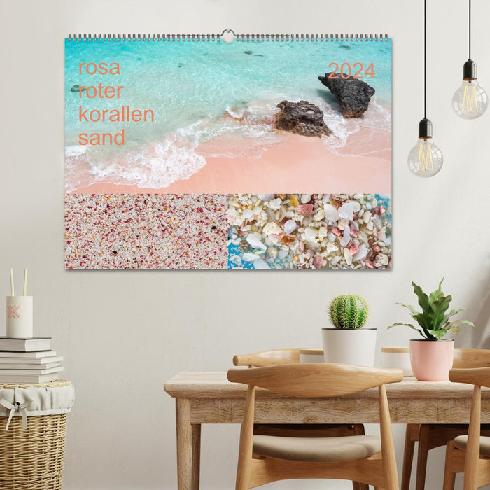 sable corail rose (calendrier mural CALVENDO 2024) 