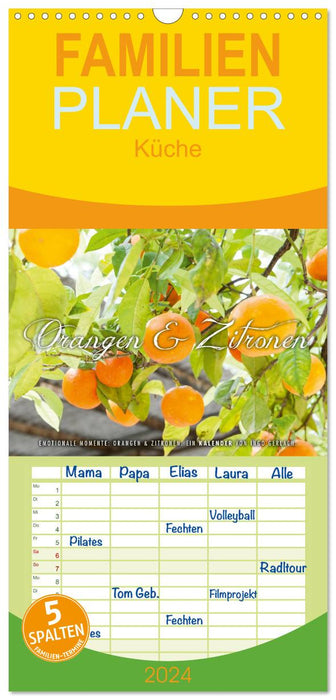 Emotionale Momente: Orangen & Zitronen. (CALVENDO Familienplaner 2024)