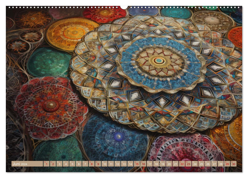 Geometrische Kaleidoskope (CALVENDO Premium Wandkalender 2024)