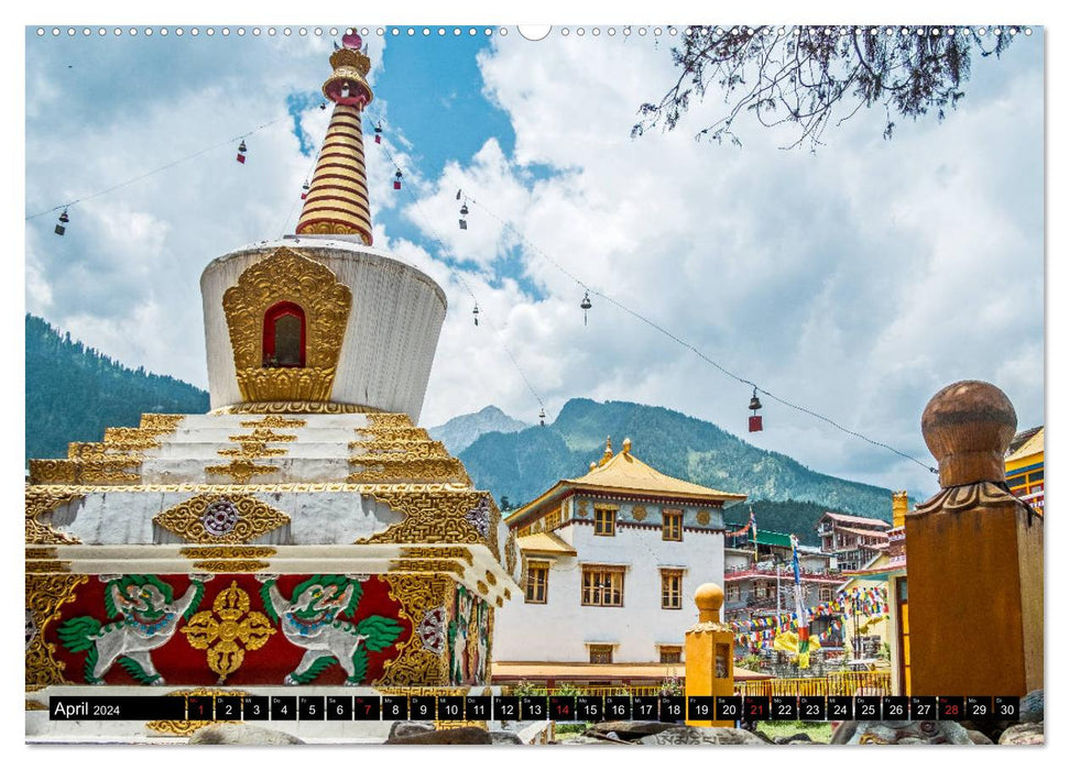 Himachal Pradesh - Bezaubernde Bergwelt im Himalaya (CALVENDO Premium Wandkalender 2024)