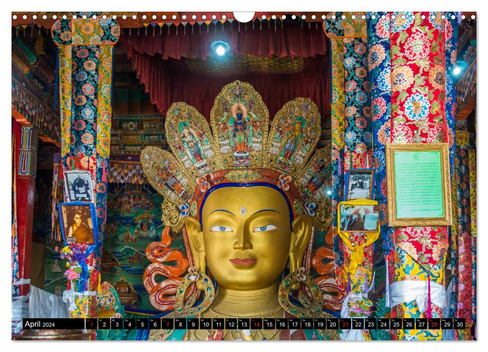 Ladakh - Buddhistische Klöster (CALVENDO Wandkalender 2024)