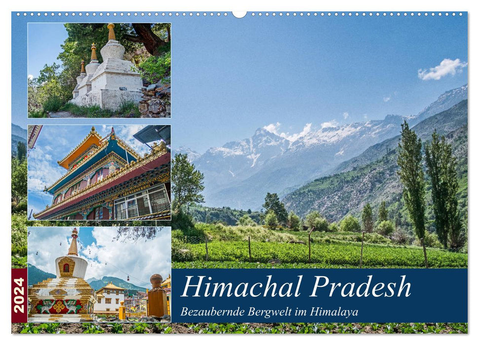 Himachal Pradesh - Bezaubernde Bergwelt im Himalaya (CALVENDO Wandkalender 2024)