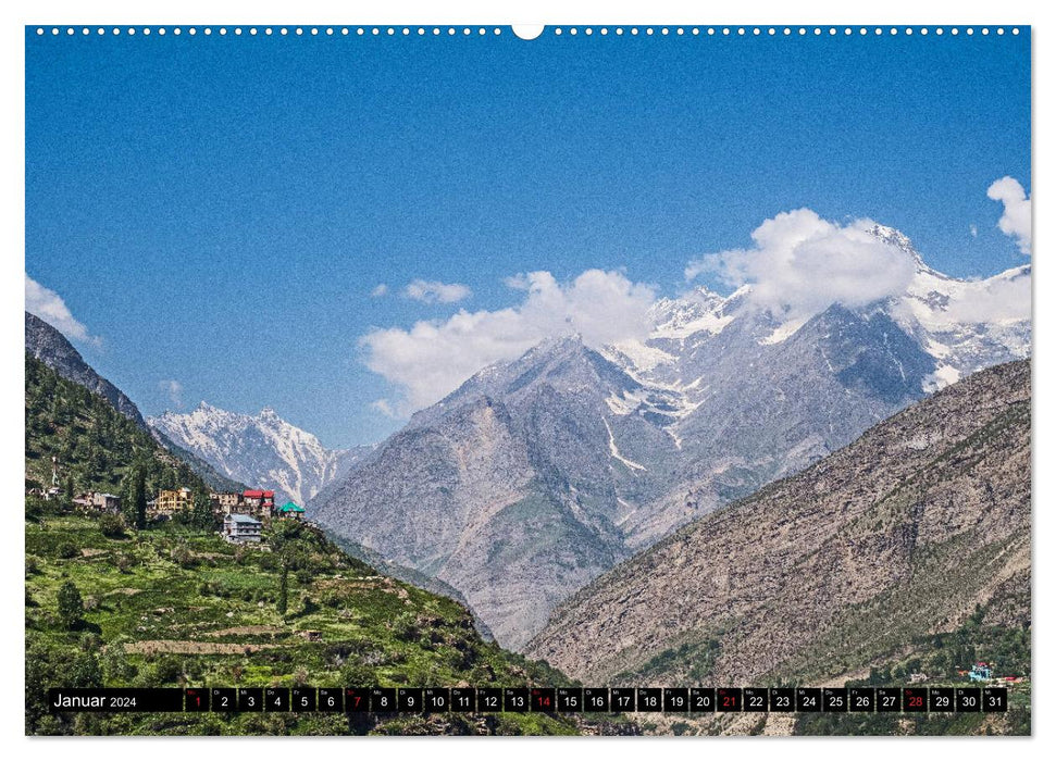 Himachal Pradesh - Montagnes enchanteresses de l'Himalaya (Calendrier mural CALVENDO 2024) 