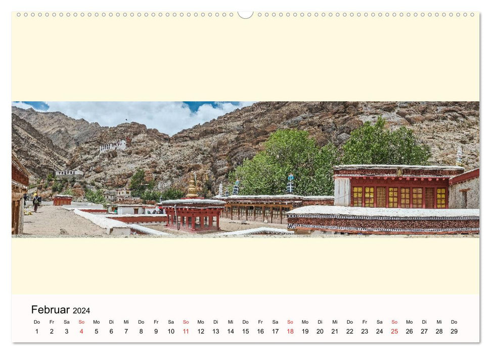 Ladakh - panoramas de paysages (Calendrier mural CALVENDO 2024) 