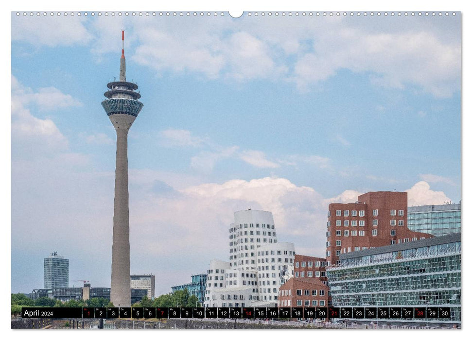 Das Rheinland - Zwischen Düsseldorf und Linz (CALVENDO Premium Wandkalender 2024)