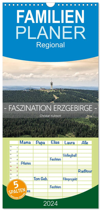 Faszination Erzgebirge (CALVENDO Familienplaner 2024)