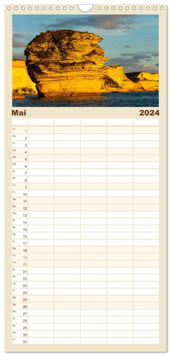 Bonifacio. Korsika (CALVENDO Familienplaner 2024)