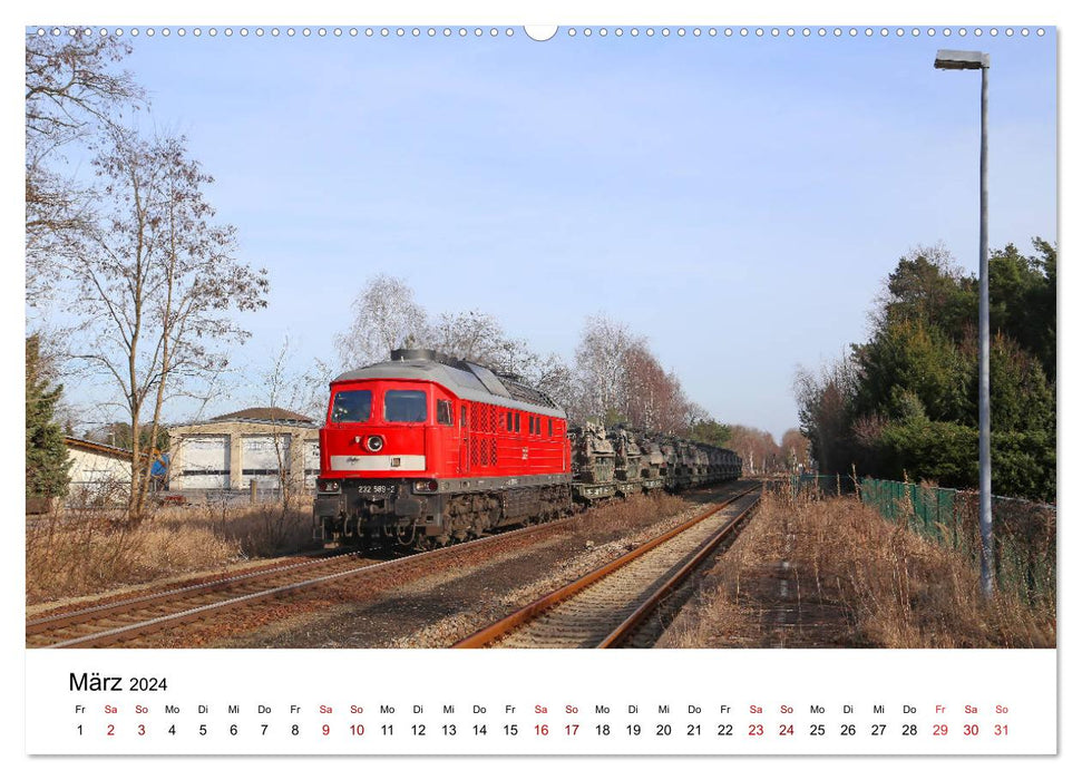 Eisenbahnen in Ostsachsen 2024 (CALVENDO Premium Wandkalender 2024)