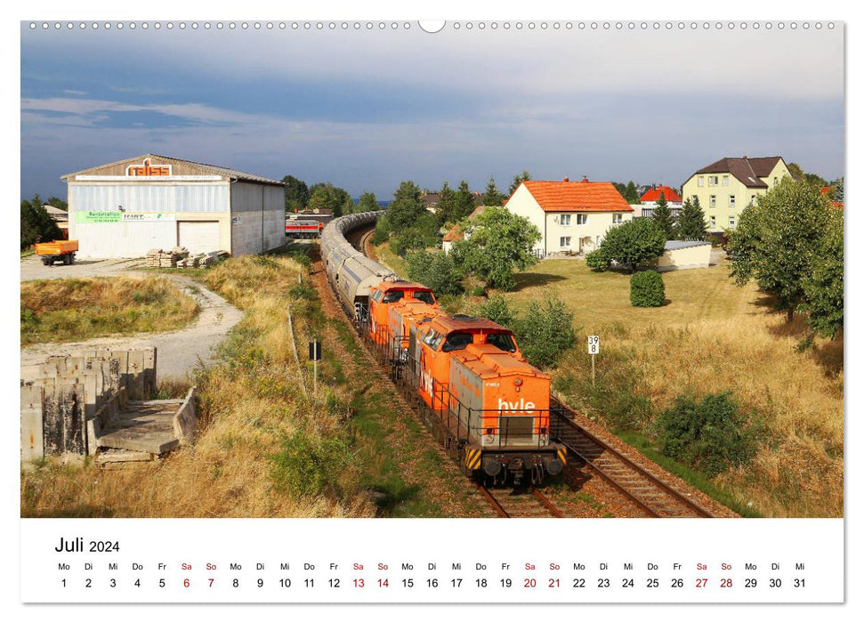 Chemins de fer en Saxe de l'Est 2024 (Calvendo Premium Wall Calendar 2024) 