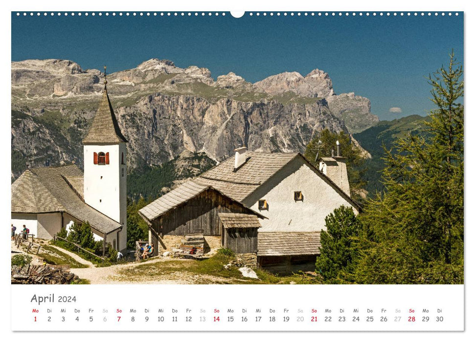 Südtirol - Land der Berge und Seen (CALVENDO Premium Wandkalender 2024)