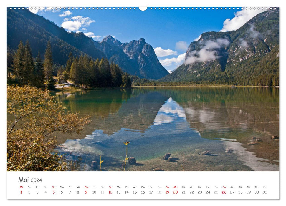 Südtirol - Land der Berge und Seen (CALVENDO Premium Wandkalender 2024)