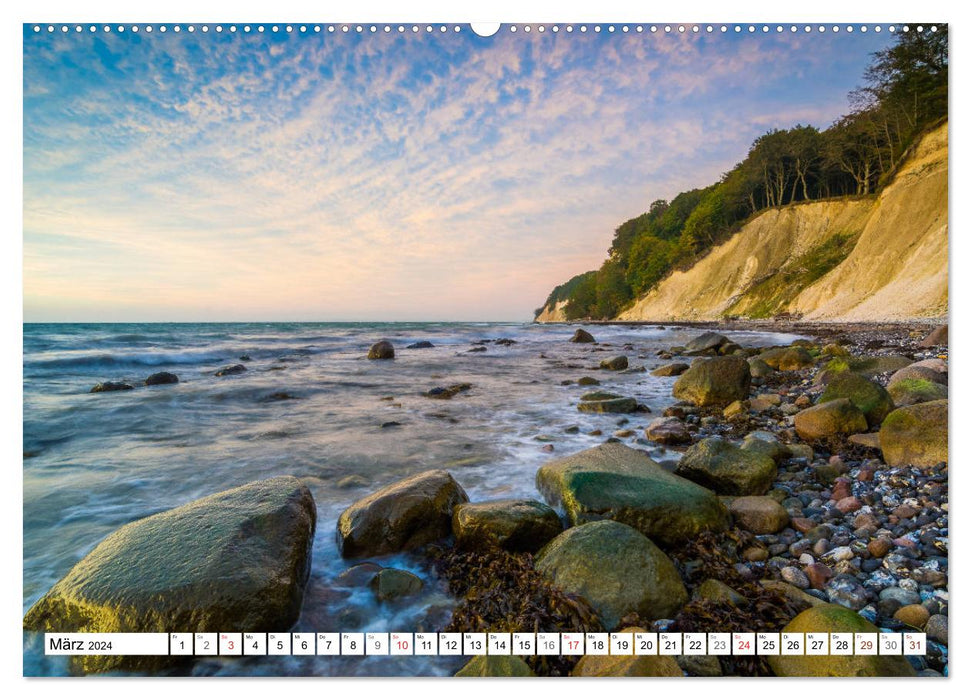 Insel Rügen - Die Küste von Sellin bis Kap Arkona (CALVENDO Premium Wandkalender 2024)