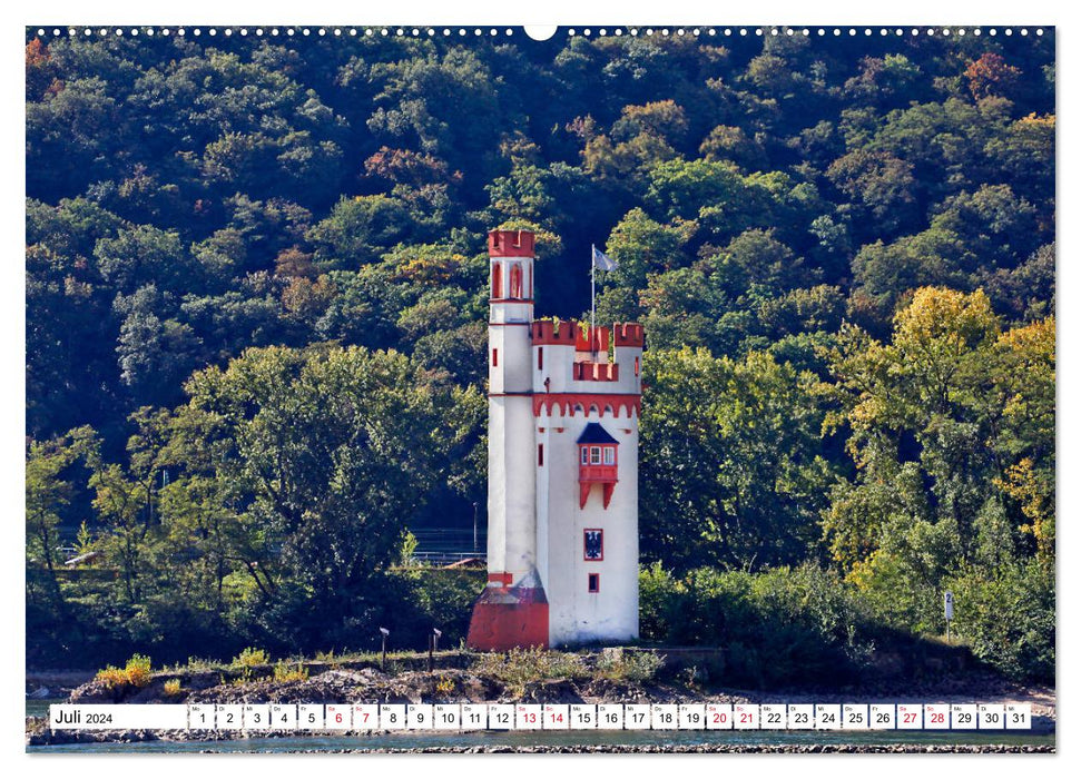 Bingen am Rhein vom Frankfurter Taxifahrer Petrus Bodenstaff (CALVENDO Premium Wandkalender 2024)