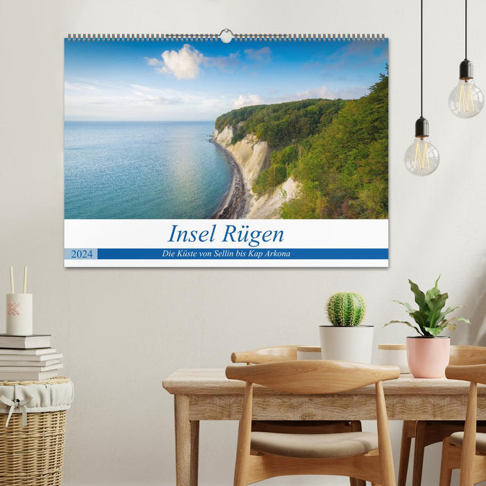 Insel Rügen - Die Küste von Sellin bis Kap Arkona (CALVENDO Wandkalender 2024)