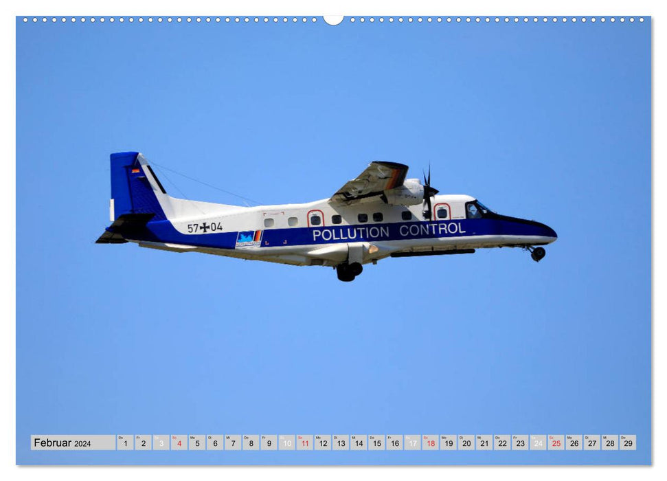 Flugzeuge - Starts und Landeanflüge (CALVENDO Wandkalender 2024)