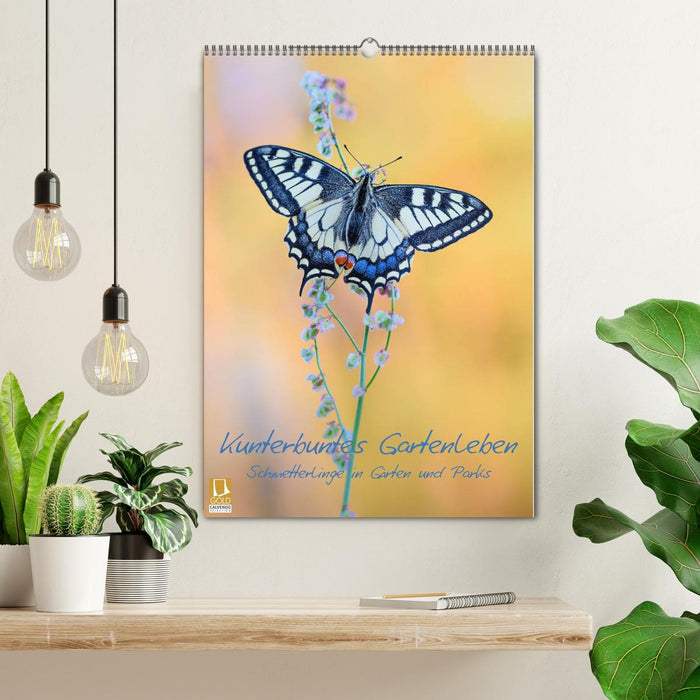 Kunterbuntes Gartenleben - Schmetterlinge in Gärten und Parks (CALVENDO Wandkalender 2024)