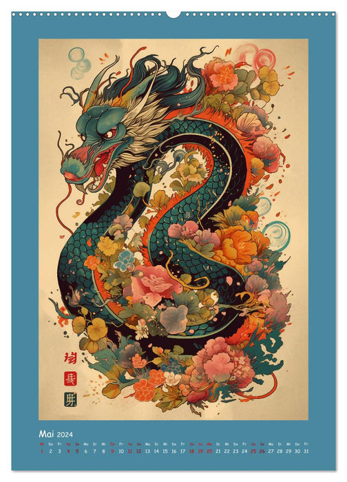 Chinesischer Tierkreis (CALVENDO Wandkalender 2024)