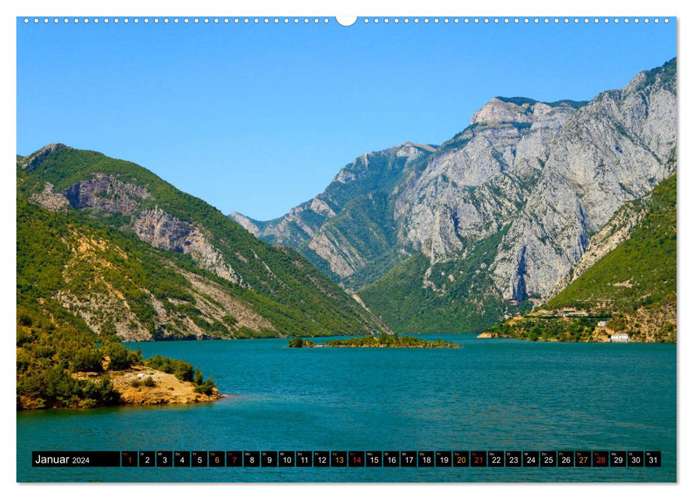 Landschaften in Albanien (CALVENDO Wandkalender 2024)