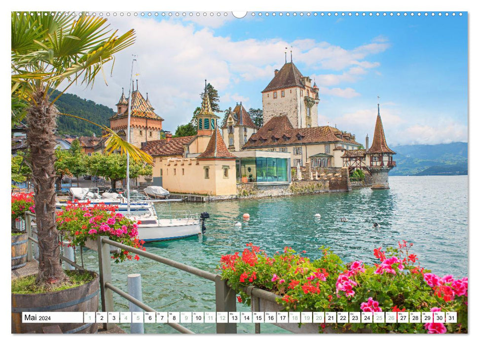 Faszination Berner Oberland 2024 - Thuner- und Brienzersee (CALVENDO Premium Wandkalender 2024)