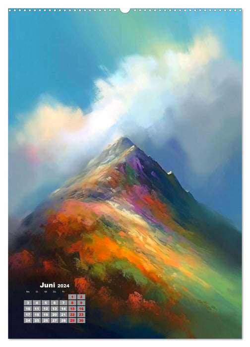 Abstrakte Landschaften (CALVENDO Premium Wandkalender 2024)