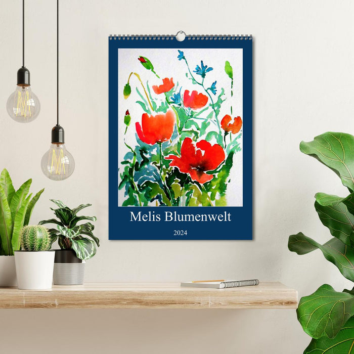 Melis Blumenwelt (CALVENDO Wandkalender 2024)