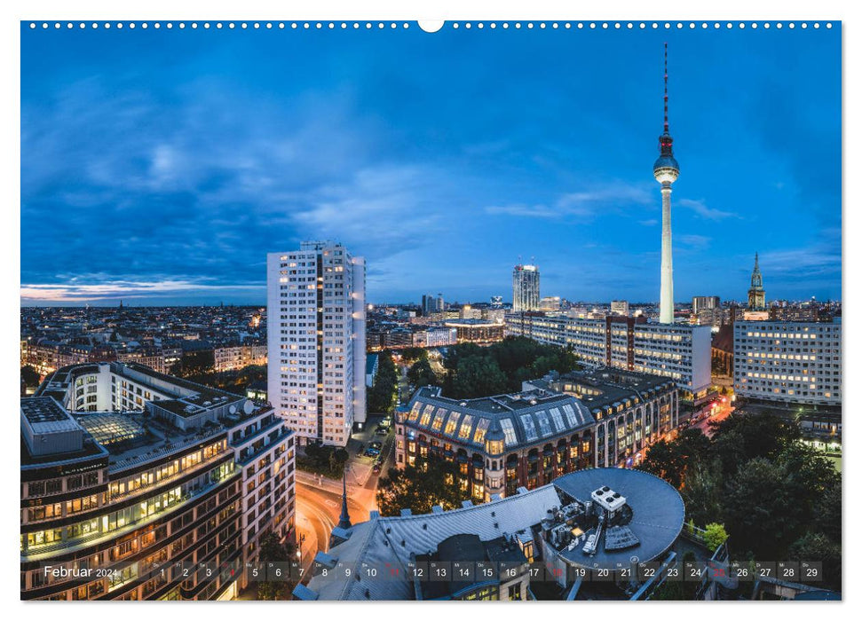 Berlin von oben (CALVENDO Premium Wandkalender 2024)