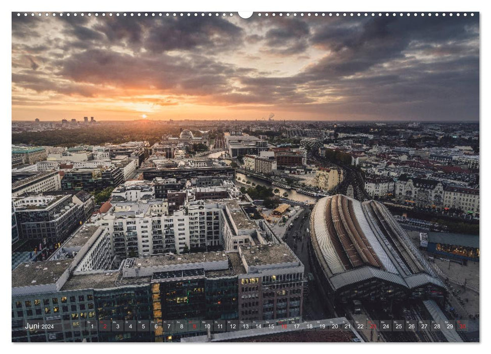 Berlin vu d'en haut (Calendrier mural CALVENDO Premium 2024) 