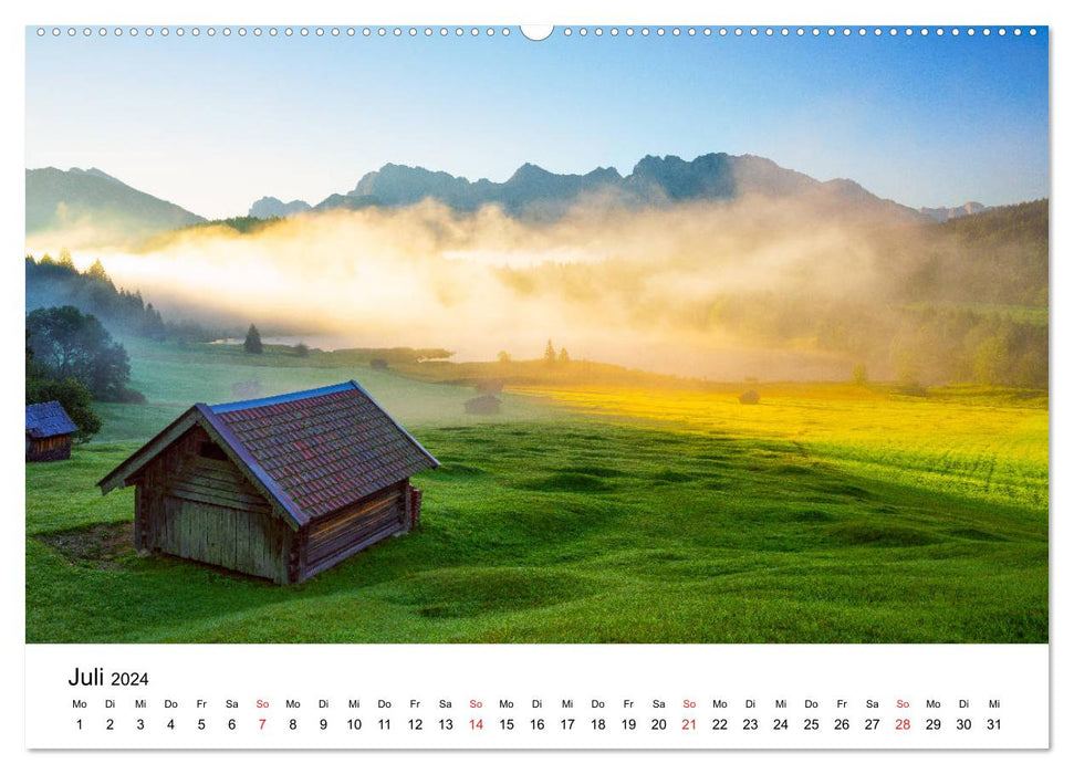 Landschaften vom Licht geküßt (CALVENDO Premium Wandkalender 2024)