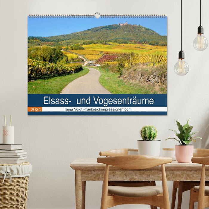 Elsass- und Vogesenträume (CALVENDO Wandkalender 2024)
