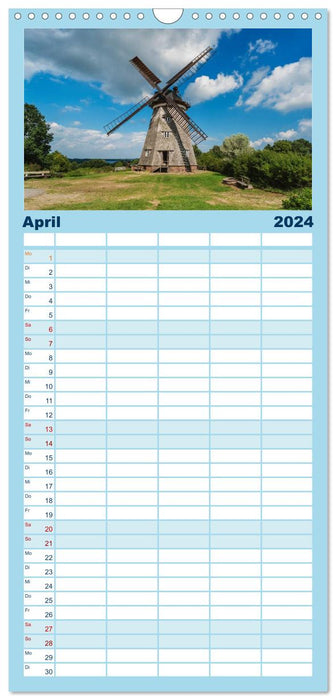 Zeit für Erholung - Insel Usedom / Geburtstagskalender (CALVENDO Familienplaner 2024)