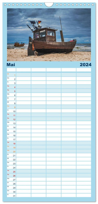 Zeit für Erholung - Insel Usedom / Geburtstagskalender (CALVENDO Familienplaner 2024)