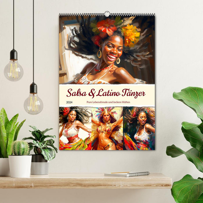 Salsa & Latino Tänzer. Pure Lebensfreude und lockere Hüften (CALVENDO Wandkalender 2024)