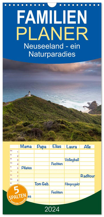 Neuseeland - ein Naturparadies (CALVENDO Familienplaner 2024)