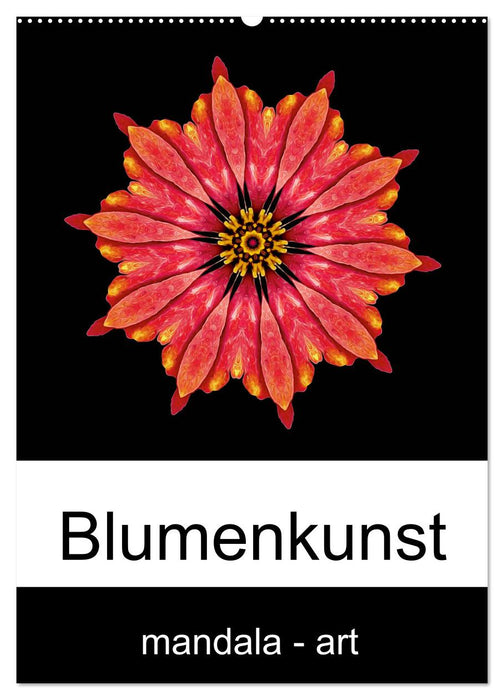 Blumenkunst - mandala-art (CALVENDO Wandkalender 2024)