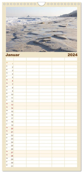 Die Seebäder 2024 (CALVENDO Familienplaner 2024)