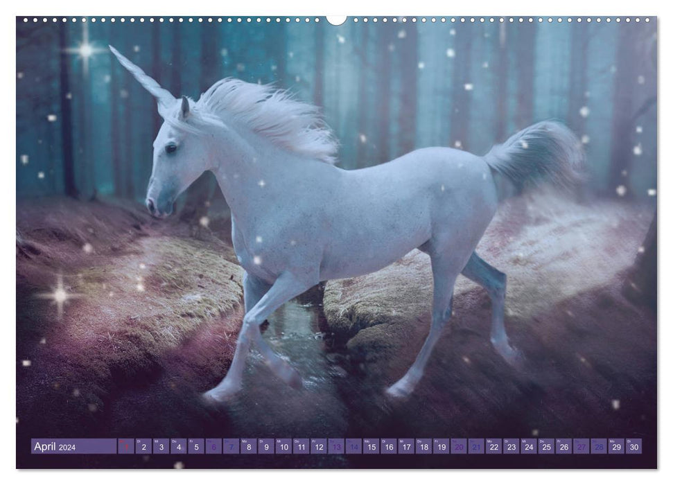 Licorne Amour - Monde Fantastique (Calvendo Mur Calendrier 2024) 