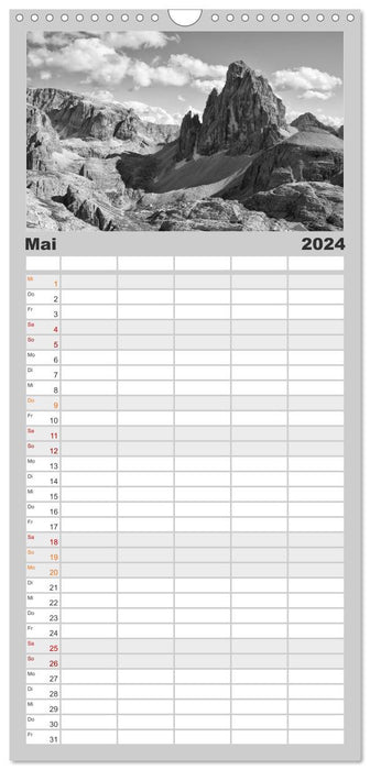 Dépendance à la montagne 2024 (Planificateur familial CALVENDO 2024) 