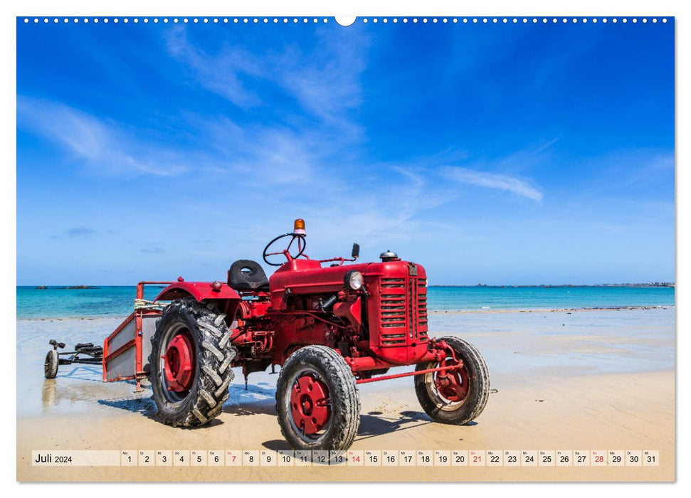 Bretagne - Felsenküste, Sandstrände und viel zu sehen (CALVENDO Premium Wandkalender 2024)