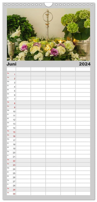Raum für Blumen (CALVENDO Familienplaner 2024)