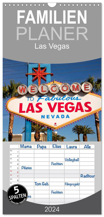 Las Vegas (Agenda familial CALVENDO 2024) 