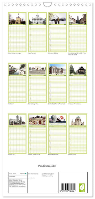 Potsdam Kalender (CALVENDO Familienplaner 2024)
