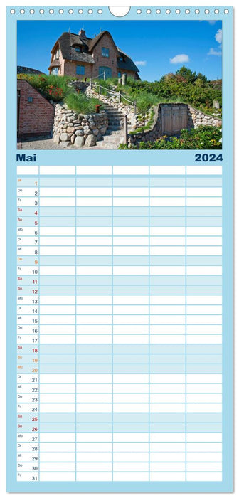 Sylt en images (Agenda familial CALVENDO 2024) 